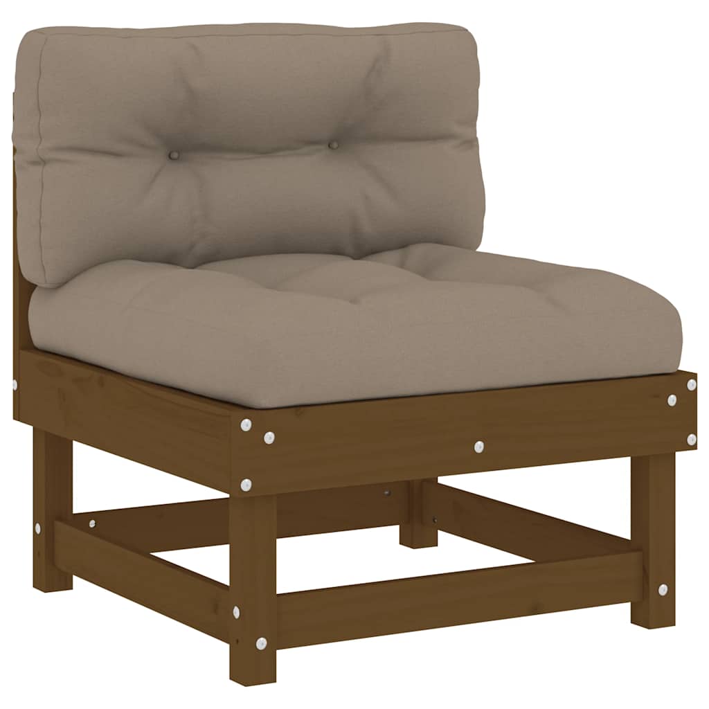 Middle Sofa | Honey brown, Taupe