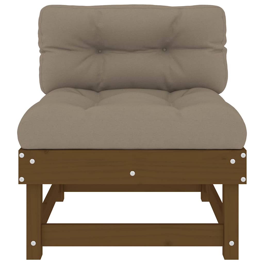 Middle Sofa | Honey brown, Taupe
