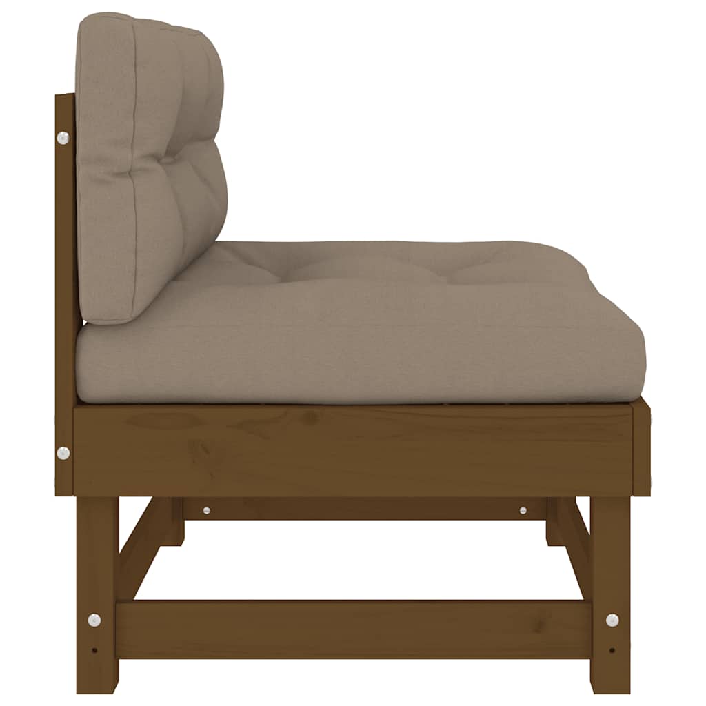 Middle Sofa | Honey brown, Taupe