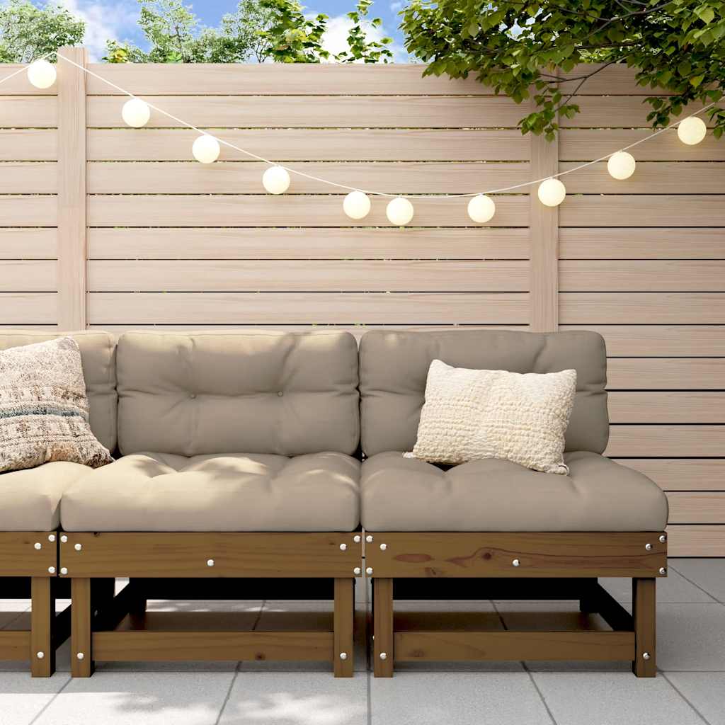 Middle Sofa | Honey brown, Taupe
