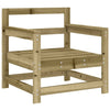 Garden Chairs with Cushions 2 pcs Impregnated Wood Pine
