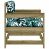 Garden Chairs with Cushions 2 pcs Impregnated Wood Pine