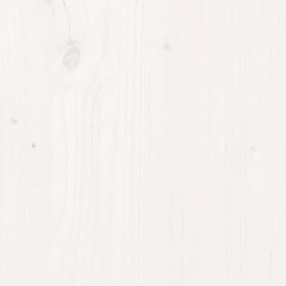 3 Piece Garden Lounge Set with Cushions White Solid Wood