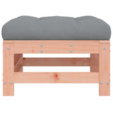 Garden Footstools with Cushions 2pcs Solid Wood Douglas