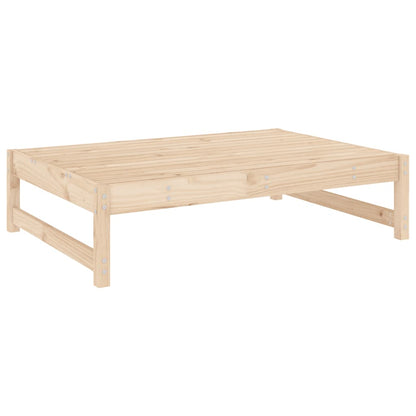 Garden Footstool | Beige, Wood | Solid pinewood, Oxford fabric, PP cotton