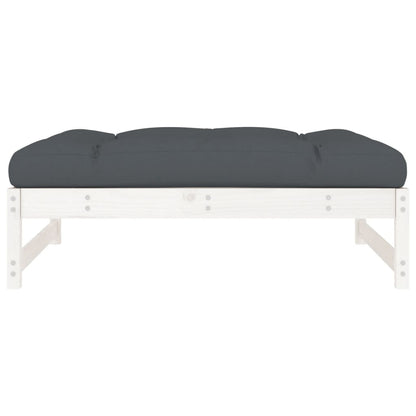 Garden Footstool | White, Anthracite