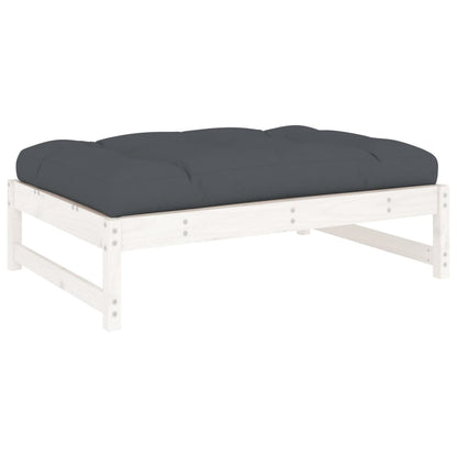 Garden Footstool | White, Anthracite