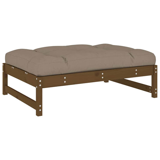 Garden Footstool Honey Brown 120x80 cm Solid Wood Pine