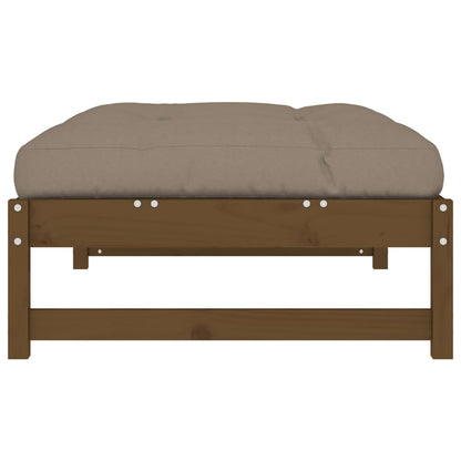 Garden Footstool | Honey Brown, Taupe