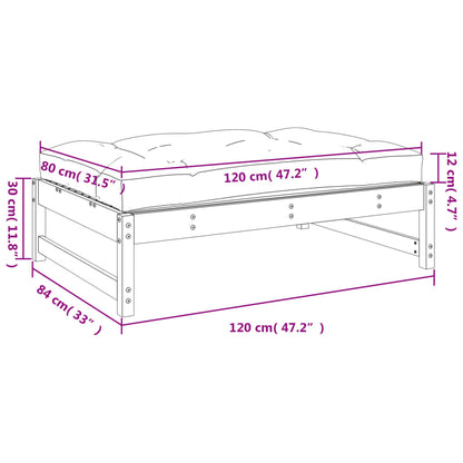 Garden Footstool | Honey Brown, Taupe
