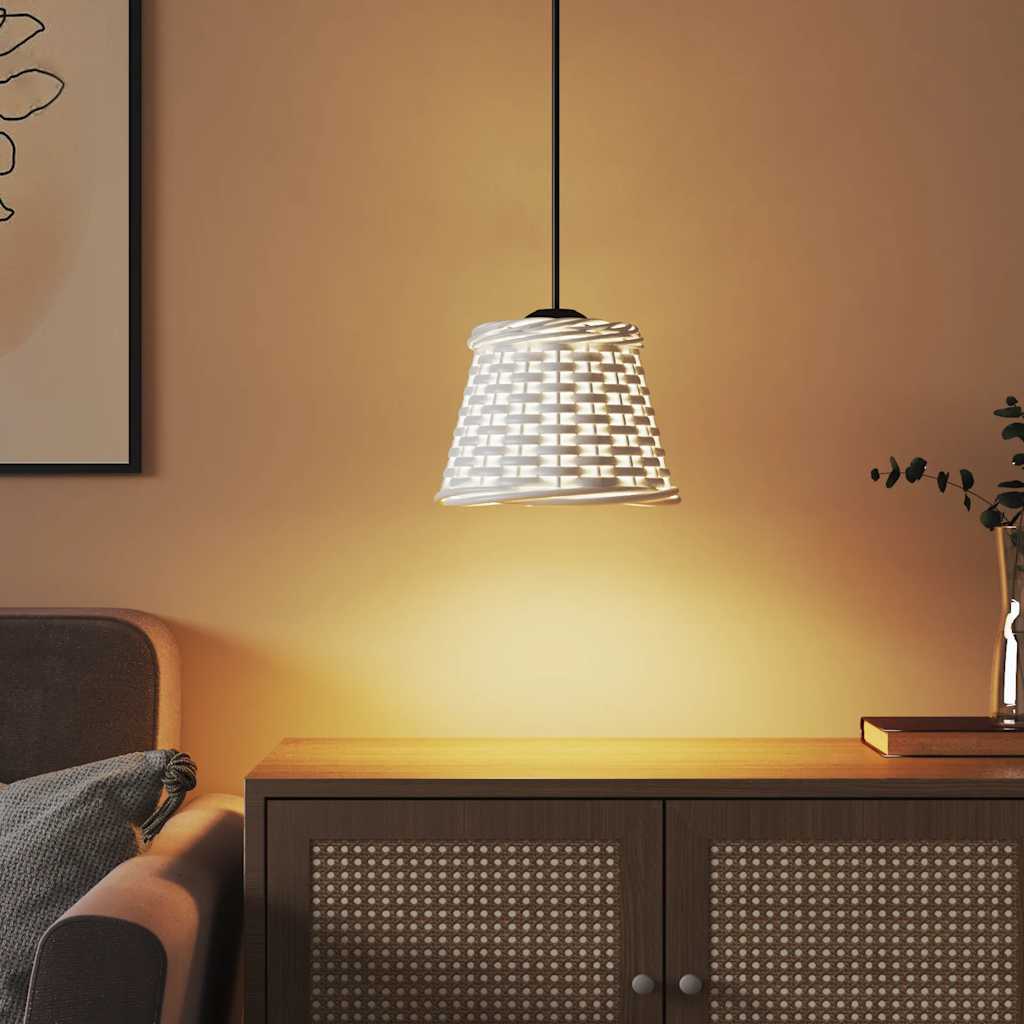 Ceiling Lamp Shade White Ø15x12 cm Wicker