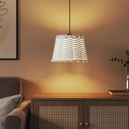 Ceiling Lamp Shade White Ø30x20 cm Wicker