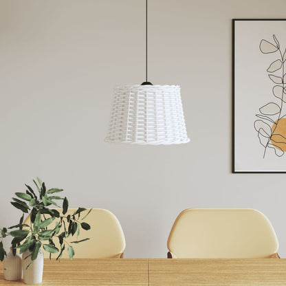 Ceiling Lamp Shade White Ø40x26 cm Wicker