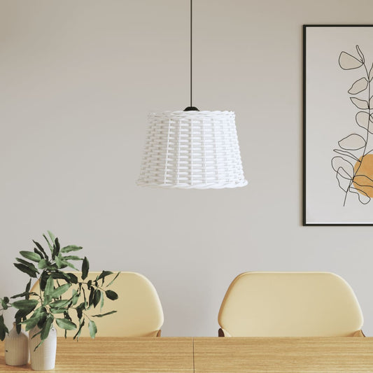 Ceiling Lamp Shade White Ø40x26 cm Wicker