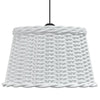Ceiling Lamp Shade White Ø45x28 cm Wicker
