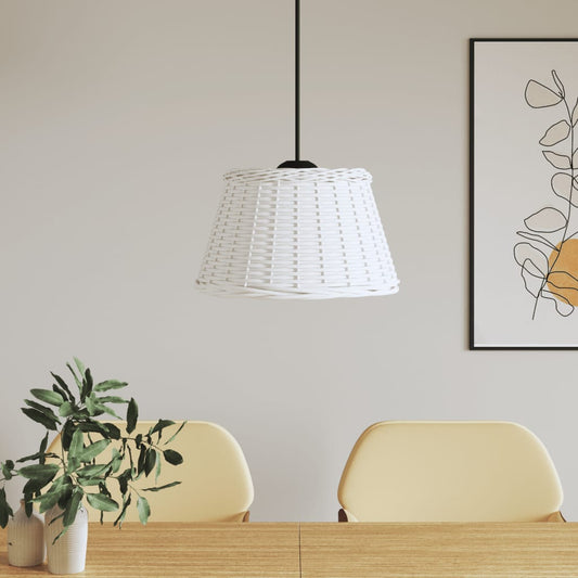 Ceiling Lamp Shade White Ø50x30 cm Wicker
