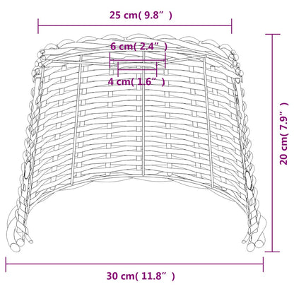 Ceiling Lamp Shade Brown Ø30x20 cm Wicker