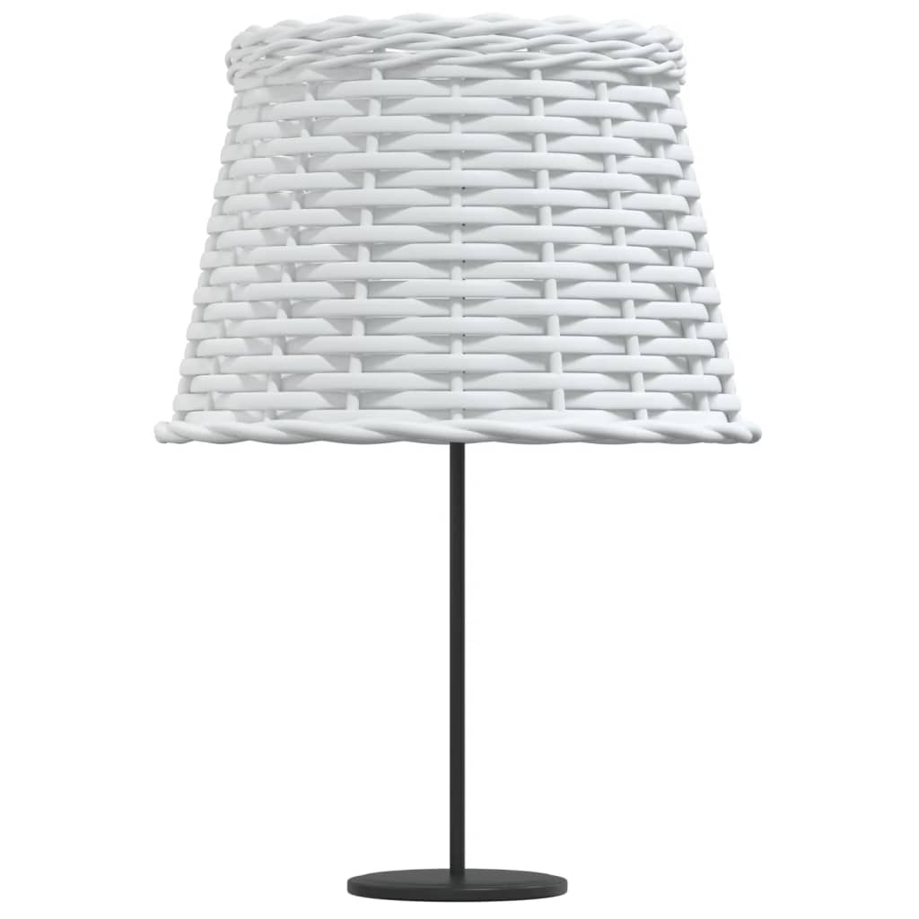 Lamp Shade White Ø25x17 cm Wicker
