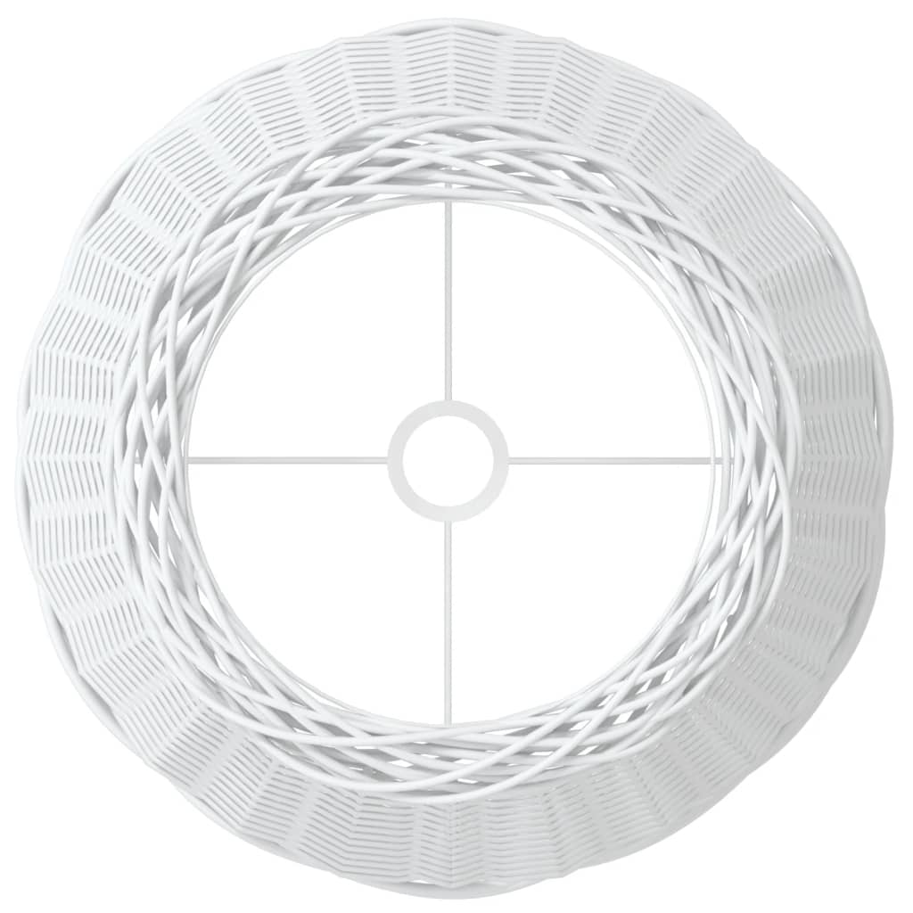 Lamp Shade White Ø50x30 cm Wicker