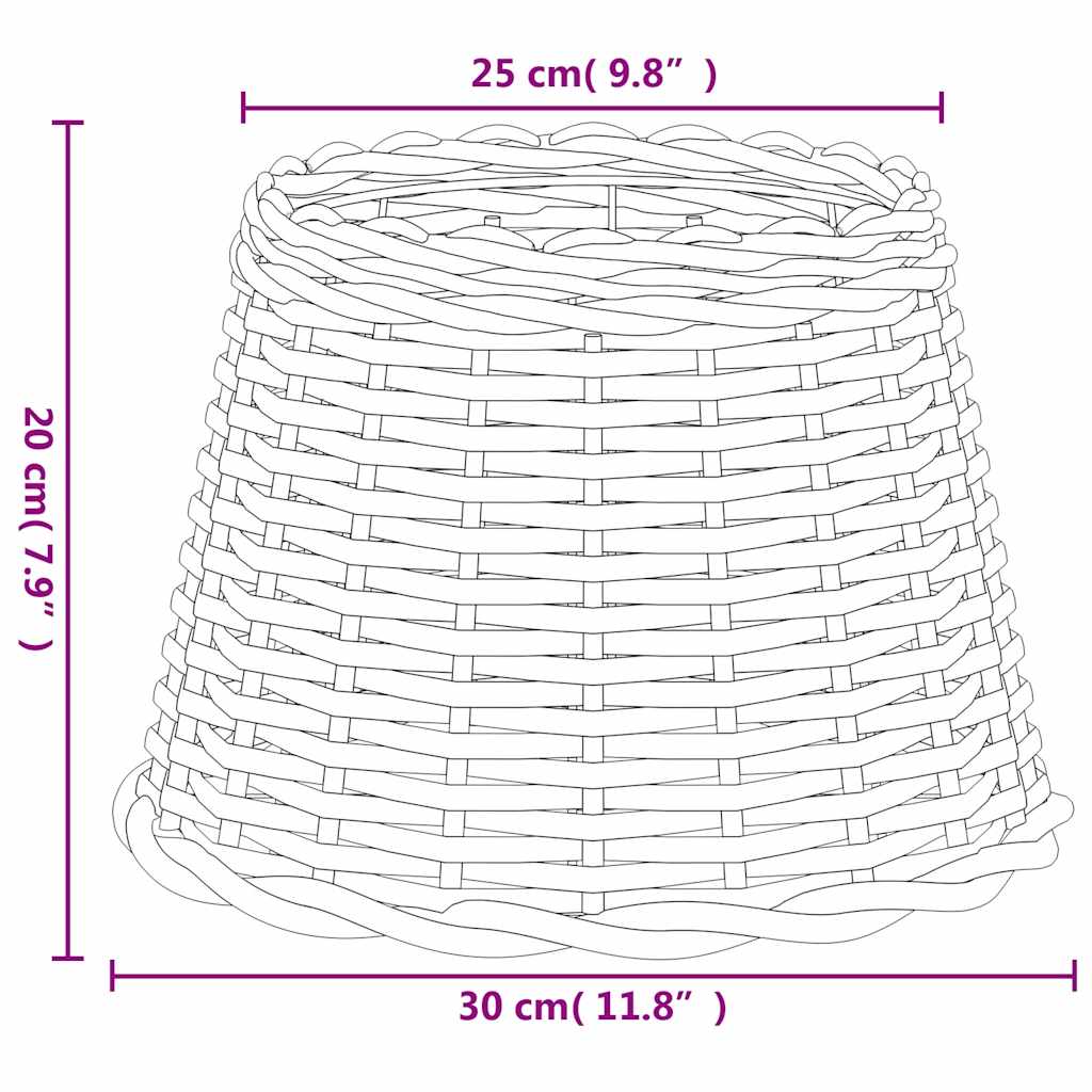 Lamp Shade Brown Ø30x20 cm Wicker