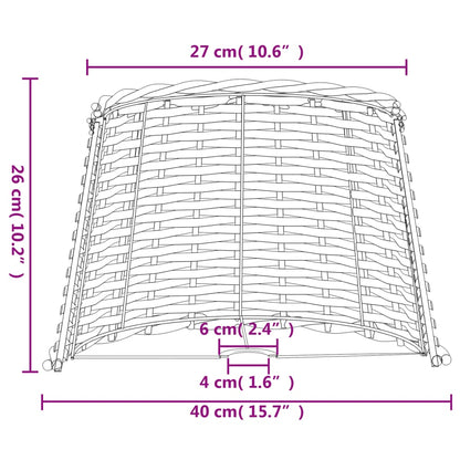 Lamp Shade Brown Ø40x26 cm Wicker