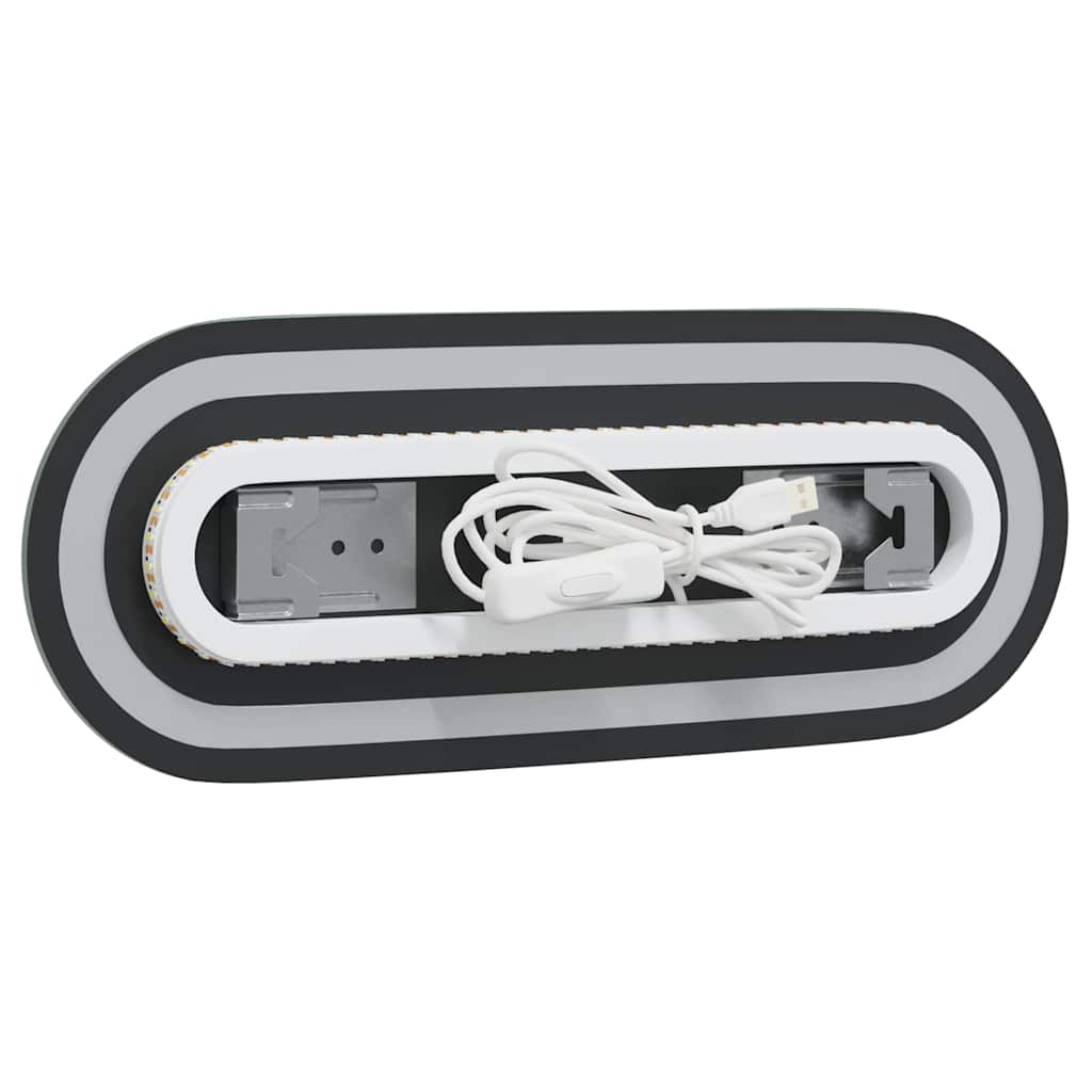 LED Bathroom Mirror 40x15 cm Oval