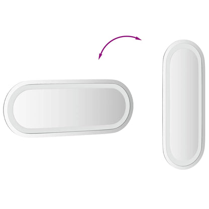 LED Bathroom Mirror 40x15 cm Oval
