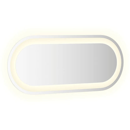 LED Bathroom Mirror Transparent Glass 27.6 x 11.8 in