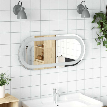 LED Bathroom Mirror Transparent Glass 27.6 x 11.8 in