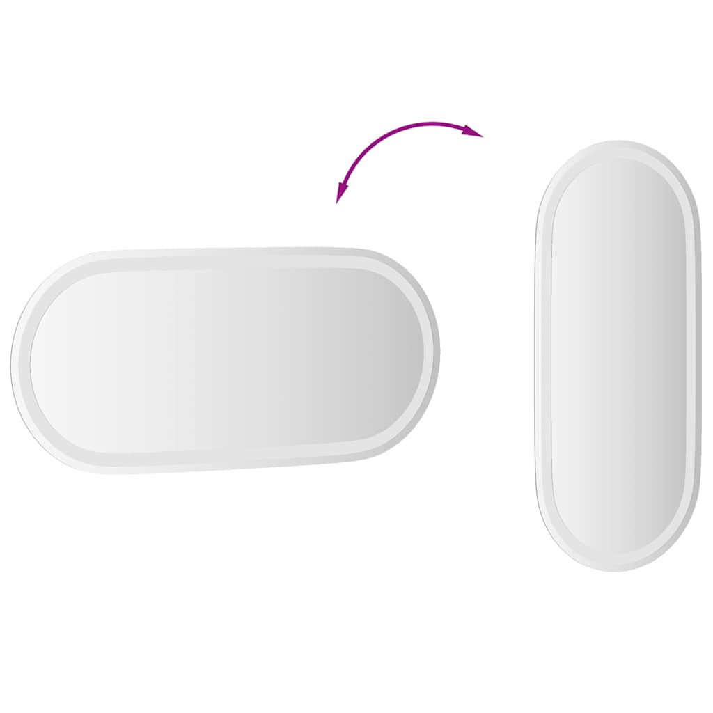 LED Bathroom Mirror 31.5"x13.8" Oval