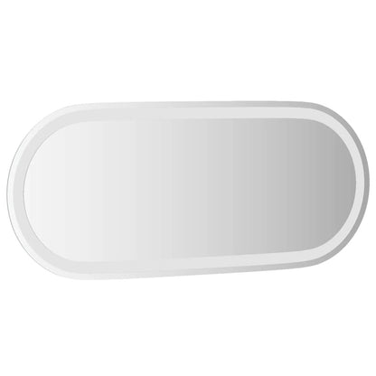 LED Bathroom Mirror Transparent Glass 35.4 x 15.7 in