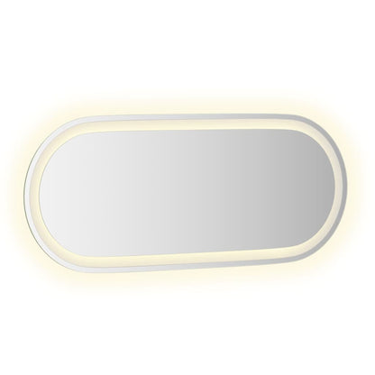 LED Bathroom Mirror Transparent Glass 35.4 x 15.7 in