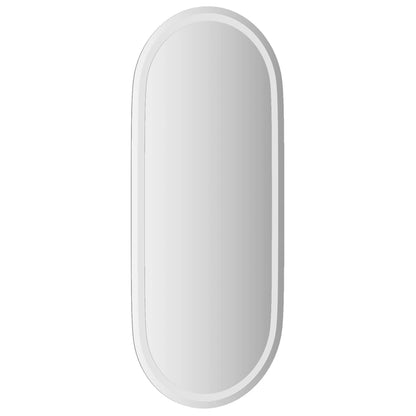 LED Bathroom Mirror Transparent Glass 39.4 x 17.7 in