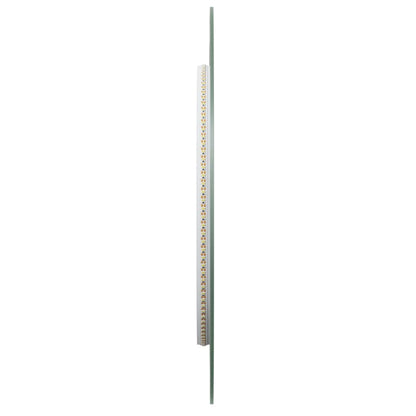 LED Bathroom Mirror Transparent Glass 39.4 x 17.7 in