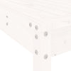 13 Piece Garden Dining Set White Solid Wood Pine