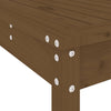 13 Piece Garden Dining Set Honey Brown Solid Wood Pine