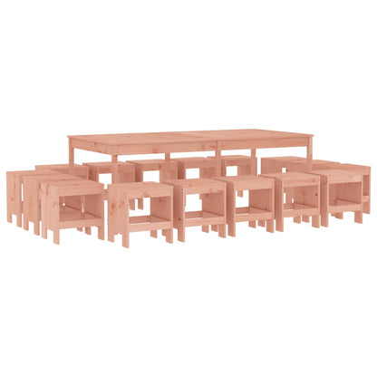 Garden Dining Set | Natural wood | Solid Douglas wood | Large | Durable