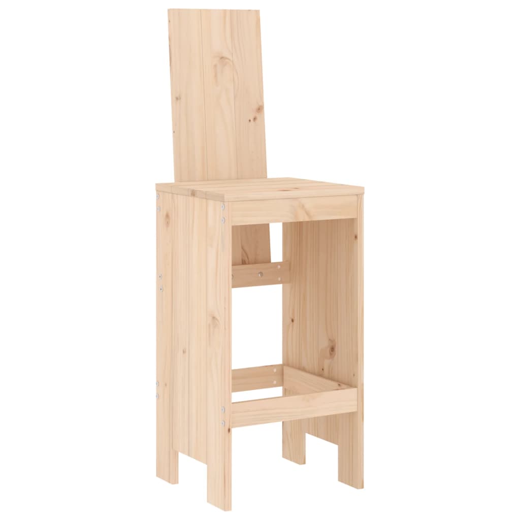 Garden Bar Set | Natural Pine | Solid Pine Wood | Regular |  Footrest