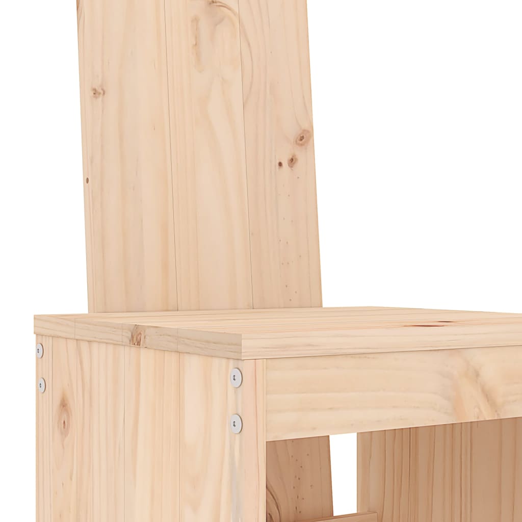 Garden Bar Set | Natural Pine | Solid Pine Wood | Regular |  Footrest
