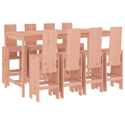 Garden Bar Set | Natural Wood | Solid Douglas Wood | Table for 8