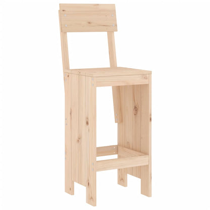 5 Piece Garden Bar Set Solid Wood Pine
