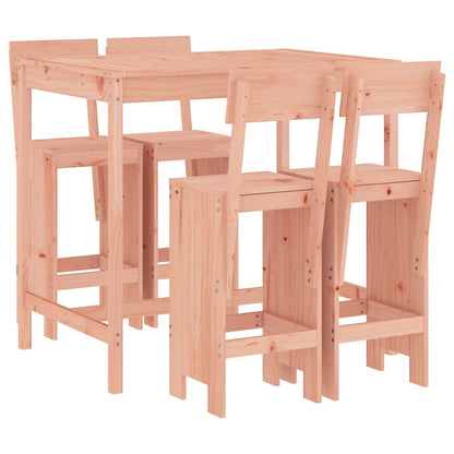 5 Piece Garden Bar Set Solid Wood Douglas