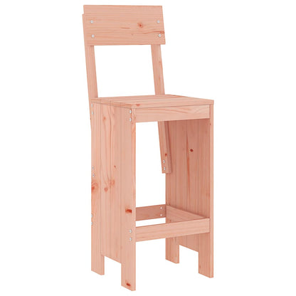 Garden Bar Set | Brown | Solid Douglas wood | Large | Footrest