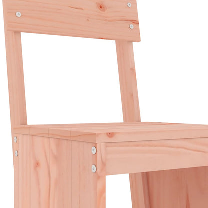 Garden Bar Set | Brown | Solid Douglas wood | Large | Footrest