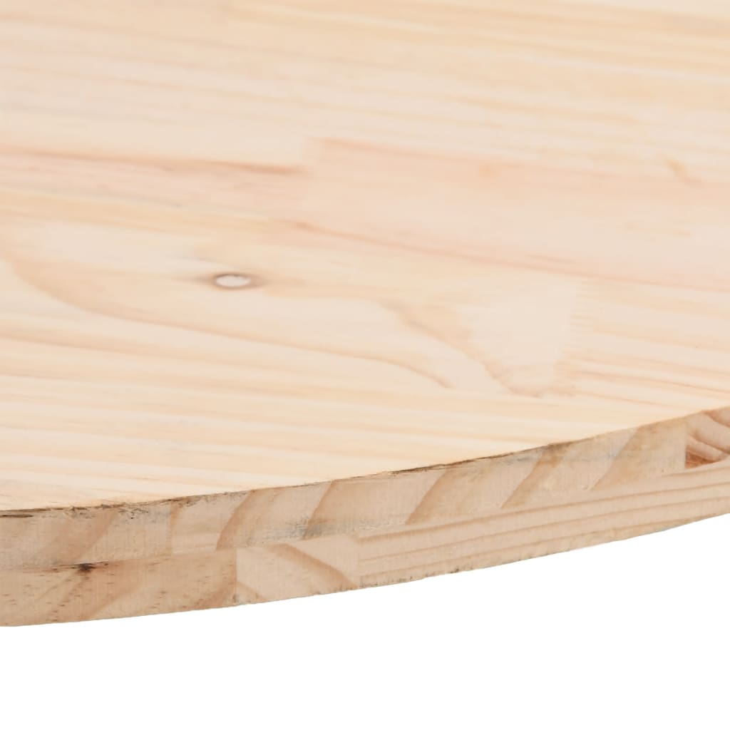 Table Top 70x35x2.5 cm Solid Wood Pine Oval