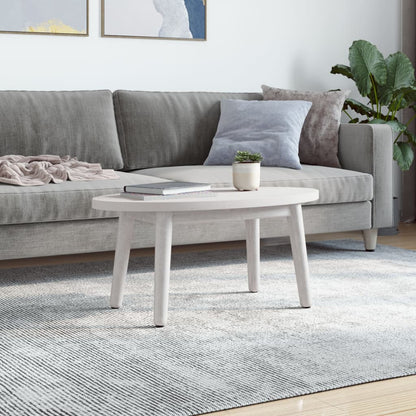 Table Top White 70x35x2.5 cm Solid Wood Pine Oval