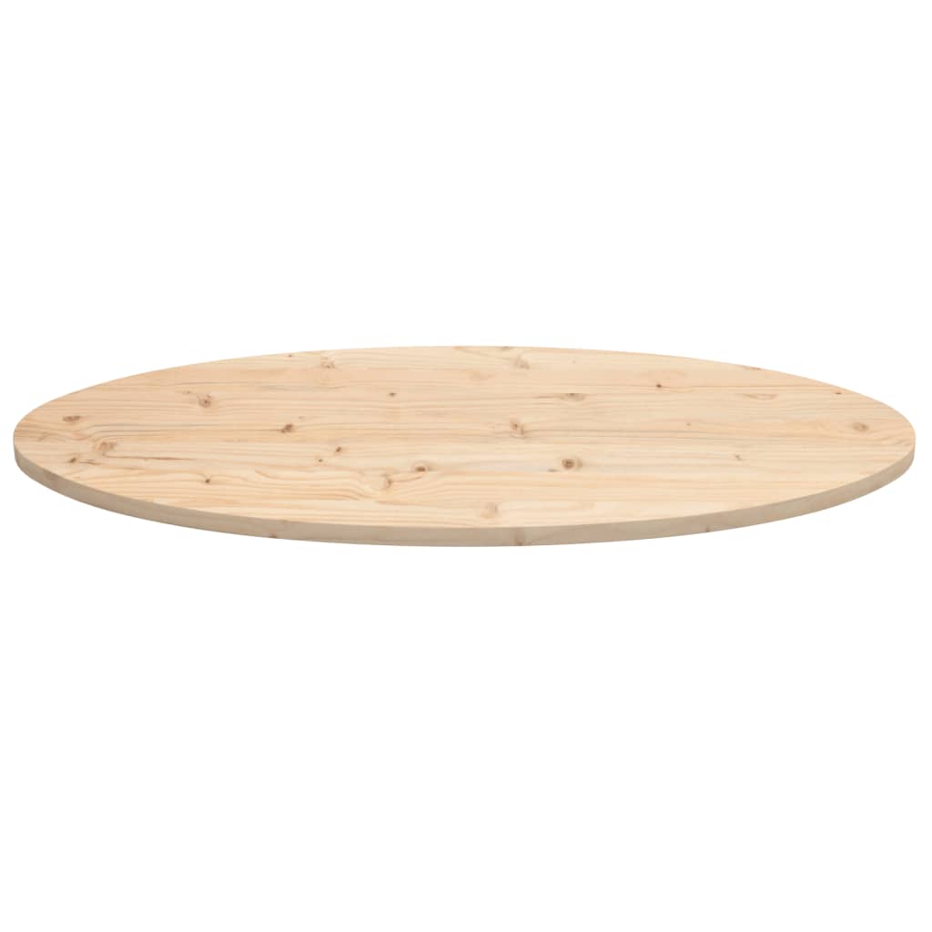 Table Top 100x50x2.5 cm Solid Wood Pine Oval