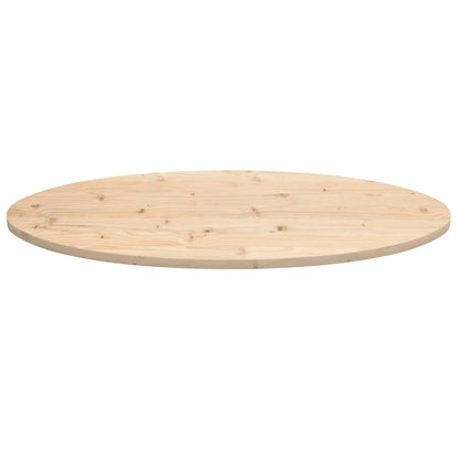 Table Top 100x50x2.5 cm Solid Wood Pine Oval