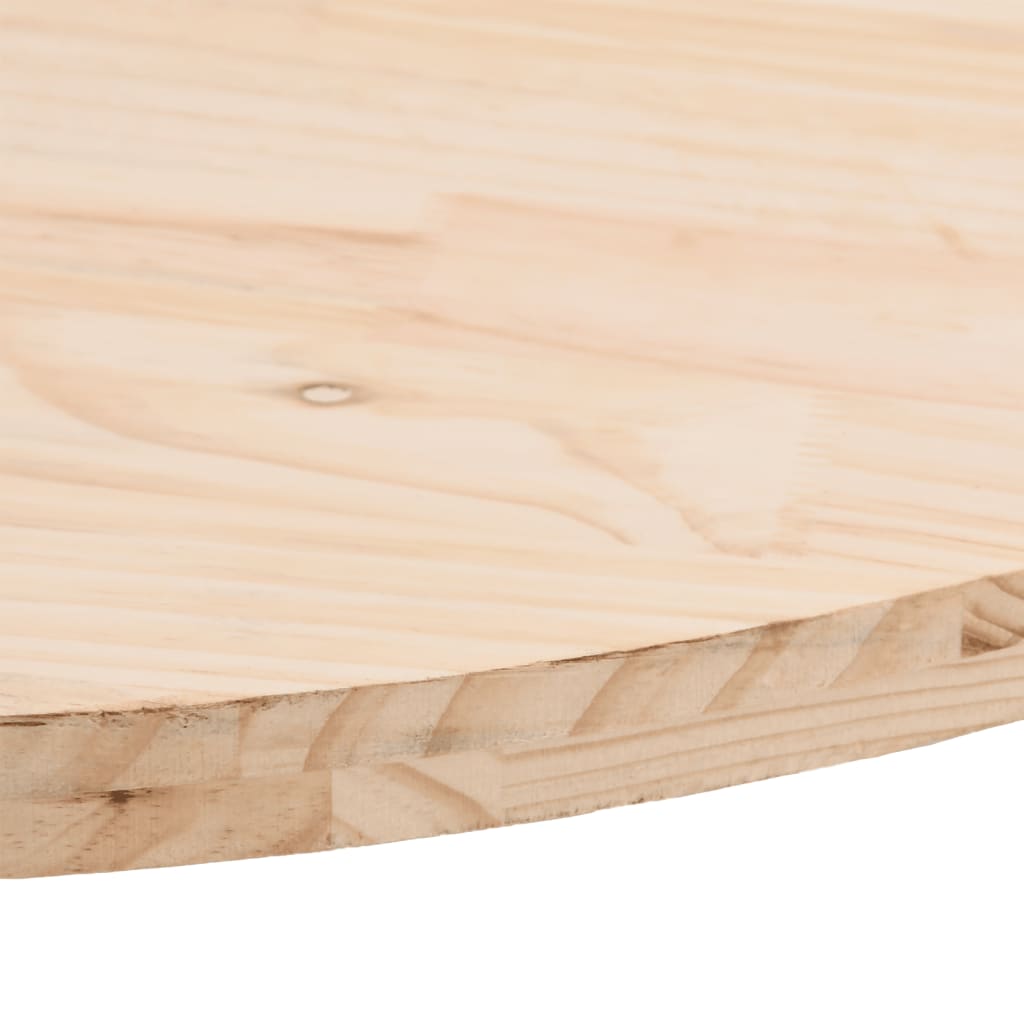 Table Top 100x50x2.5 cm Solid Wood Pine Oval