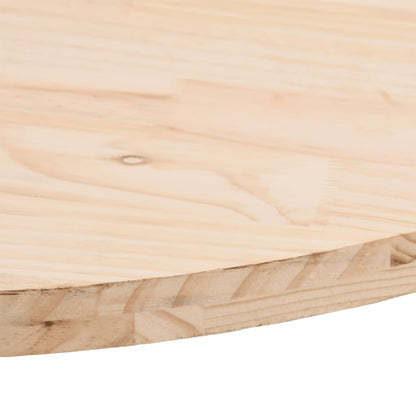 Table Top 60x30x2.5 cm Solid Wood Pine Oval